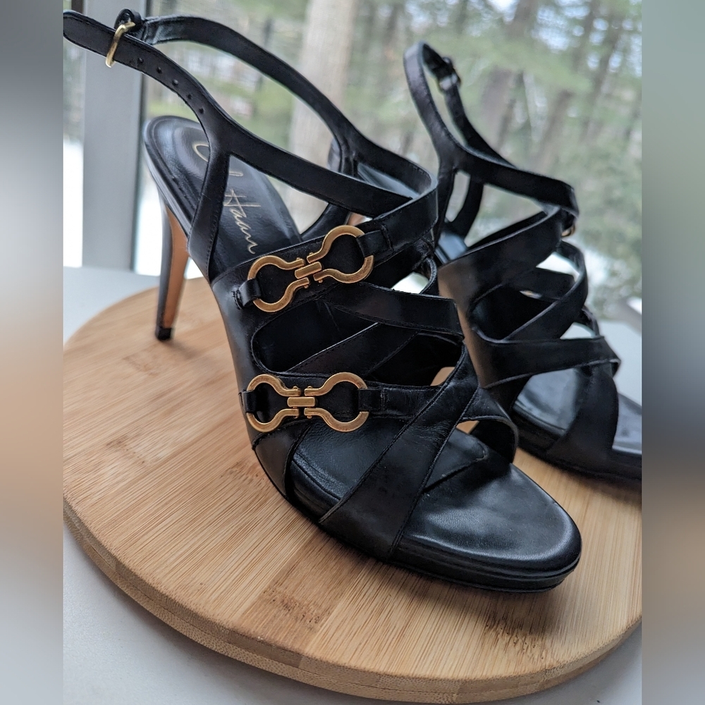 Cole Haan x Nike Air Collaboration Horsebit Slingback Leather Heel
